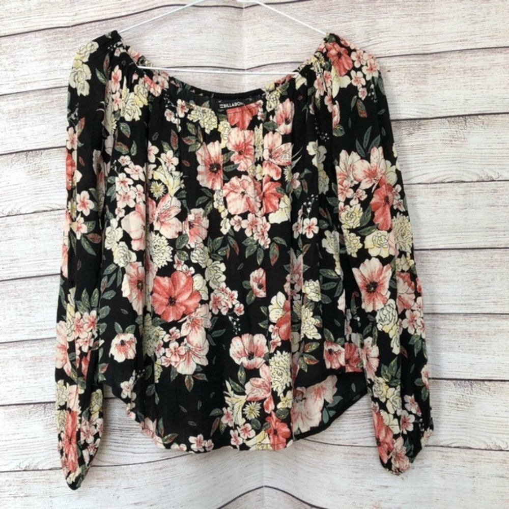 BILLABONG Floral Top Size Small